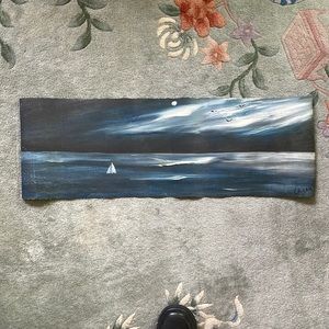 Hand painted sea scape